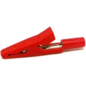 RS PRO Red Insulated Crocodile Clip Nickel Plated Brass Contact 8A Current Rating 212-1204
