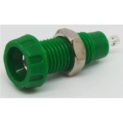 RS PRO Green Female Banana Socket Solder Termination 50V 10A Silver Plating 212-1227