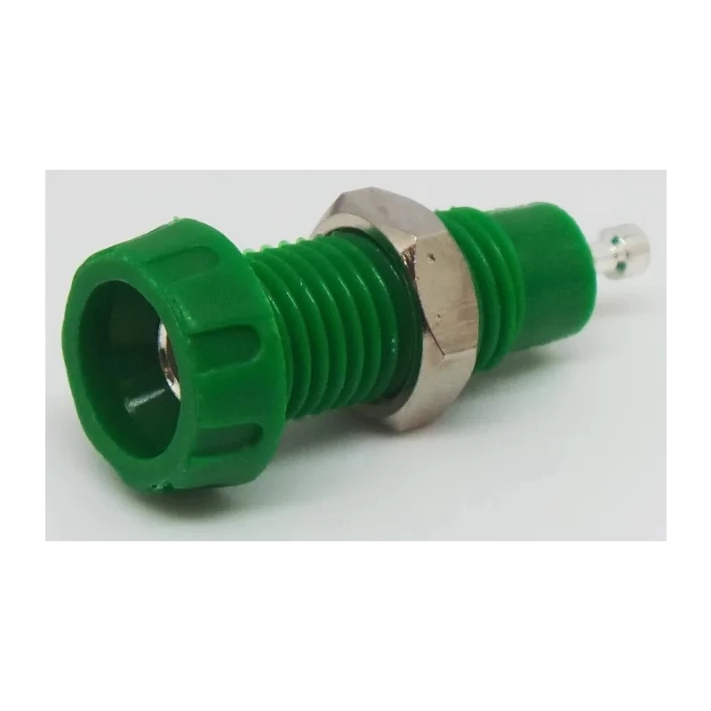 RS PRO Green Female Banana Socket Solder Termination 50V 10A Silver Plating 212-1227