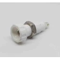 RS Pro White Female Banana Socket 4 mm Connector 250V AC 10A Silver Plating 212-1248