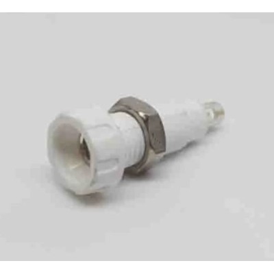 RS Pro White Female Banana Socket 4 mm Connector 250V AC 10A Silver Plating 212-1248