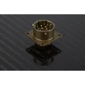 Amphenol Socapex MIL Spec Circular Connector Panel Mount Aluminium Copper Alloy 12 Contacts PT02A-14-12P