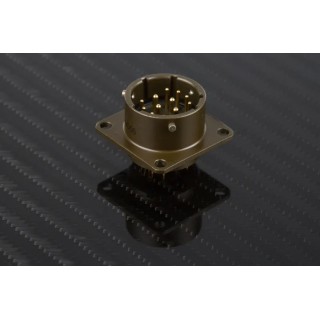 Amphenol Socapex MIL Spec Circular Connector Panel Mount Aluminium Copper Alloy 12 Contacts PT02A-14-12P