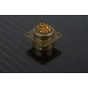 Amphenol Socapex MIL Spec Circular Connector Panel Mount Aluminium Copper Alloy 12 Contacts PT02A-14-12P