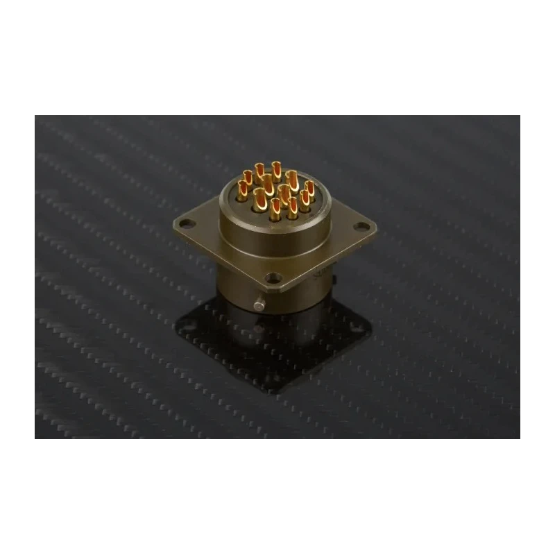 Amphenol Socapex MIL Spec Circular Connector Panel Mount Aluminium Copper Alloy 12 Contacts PT02A-14-12P