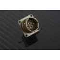 Amphenol Socapex MIL Spec Circular Connector Panel Mount Aluminium Copper Alloy 12 Contacts PT02A-14-12P