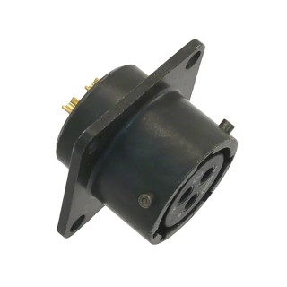 Amphenol Industrial MIL Spec Circular Connector Panel Mount 1kV AC 8 Way Female Copper Alloy PT02E-16-8S