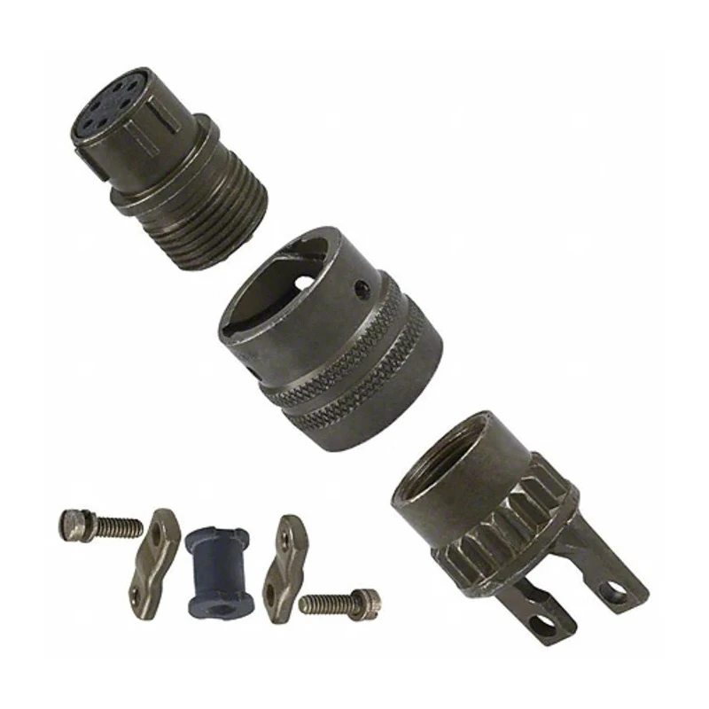 Amphenol Industrial MIL Spec Circular Connector Copper Alloy Straight 6 Way Cable 1kV AC Gold Plated Contacts PT06A-10-6S(SR)