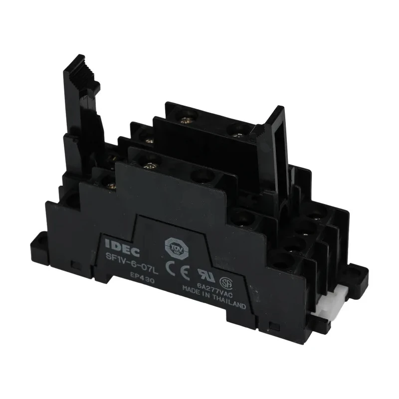 Idec 6 Way 6A 250V AC DIN Rail Relay Socket for Use with RF1V SF1V