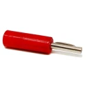 RS Pro Red Male Banana Connector, 4 mm Connector, 50V, 16A, Nickel Plating 212-1256