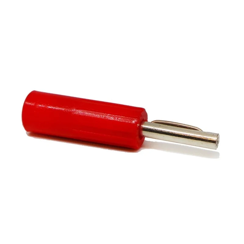 RS Pro Red Male Banana Connector, 4 mm Connector, 50V, 16A, Nickel Plating 212-1256