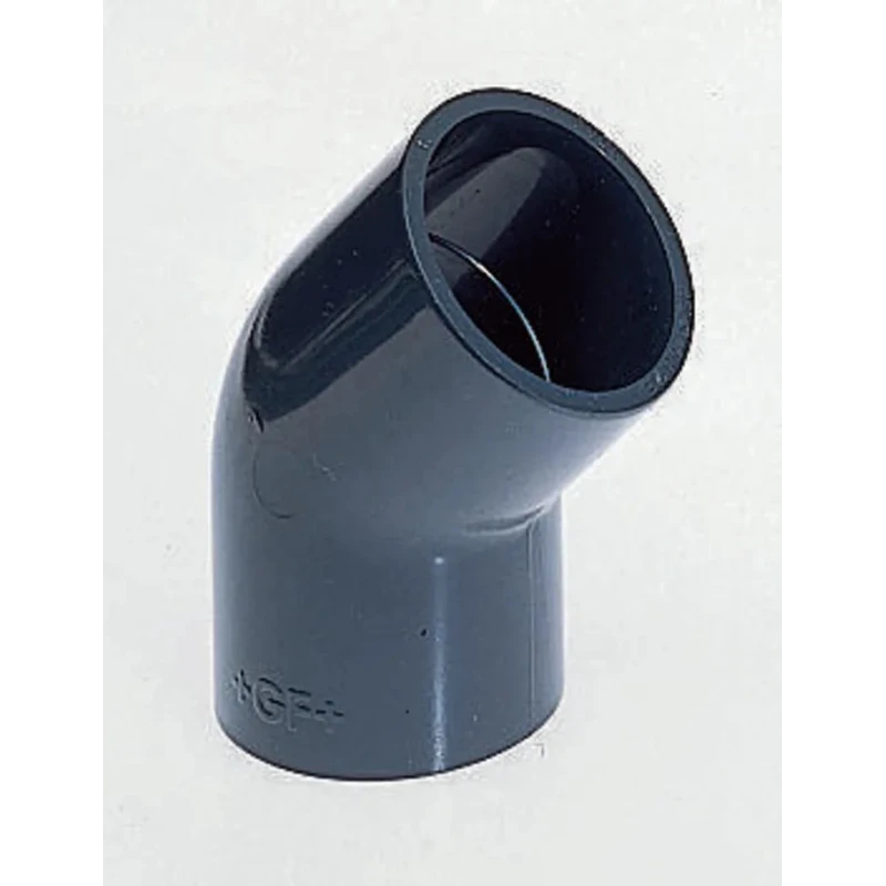 Georg Fischer Plastic Pipe Fitting 45° Push-in Elbow Female 3/8 in PVC-U 9 bar 20°C 721151105