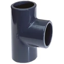 Georg Fischer Plastic Pipe Fitting, 90° Push-in Equal Tee 1/2 in 721201110
