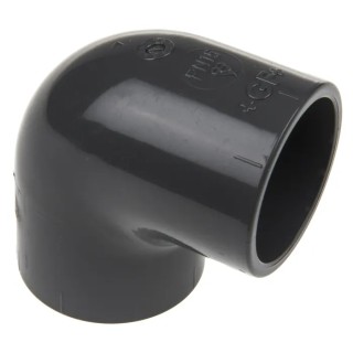 Georg Fischer Plastic Pipe Fitting 90° Push-in Elbow 3/4 in 721101107