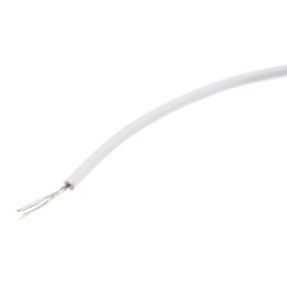 Alpha Wire White 0.33 mm² Stranded Tinned Copper Hook Up Wire 22 AWG 7 x 0.12 mm, 100 m UL11028
