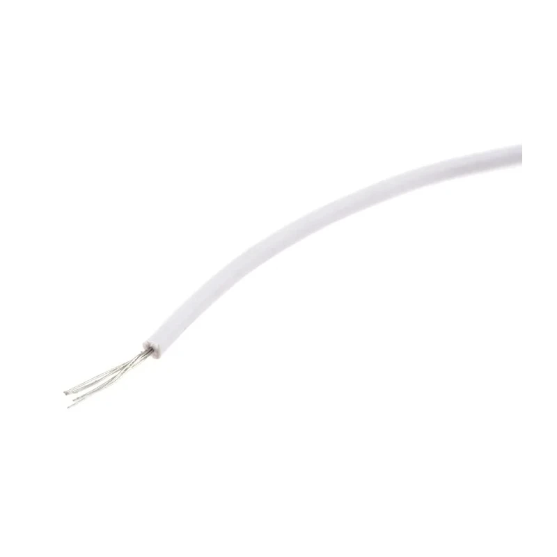 Alpha Wire White 0.33 mm² Stranded Tinned Copper Hook Up Wire 22 AWG 7 x 0.12 mm, 100 m UL11028