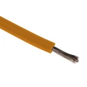 RS PRO Series Orange 0.33 mm² Hook Up Wire 22 AWG 17 x 0.16 mm Stranded Tinned Copper Conductor Polyethylene Jacket UL3266