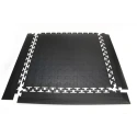 Coba Europe Black Floor Tile Edging Polyvinyl Chloride Studded Finish 80 mm x 515 mm x 5 mm TLC010001E