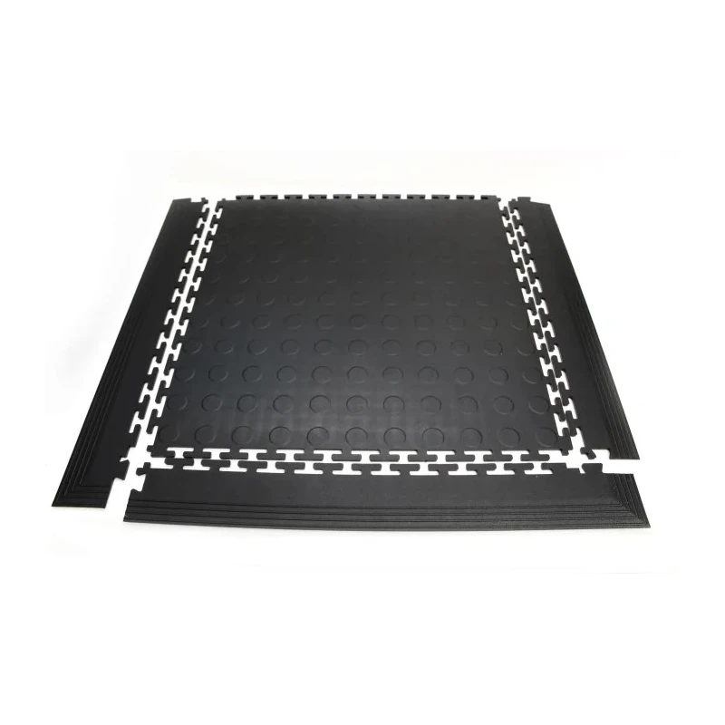 Coba Europe Black Floor Tile Edging Polyvinyl Chloride Studded Finish 80 mm x 515 mm x 5 mm TLC010001E