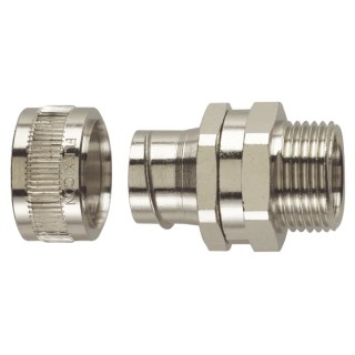 Flexicon Stainless Steel Satin Finish Conduit Fitting 20 mm Nominal Size M20 IP40 SSU20-M20-S