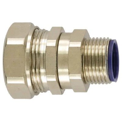 Flexicon C-S Type Nickel Plated Brass Conduit Fitting 40 mm Nominal Size M40 IP67 IP68 IP69K IP66 LTP40-M40-S