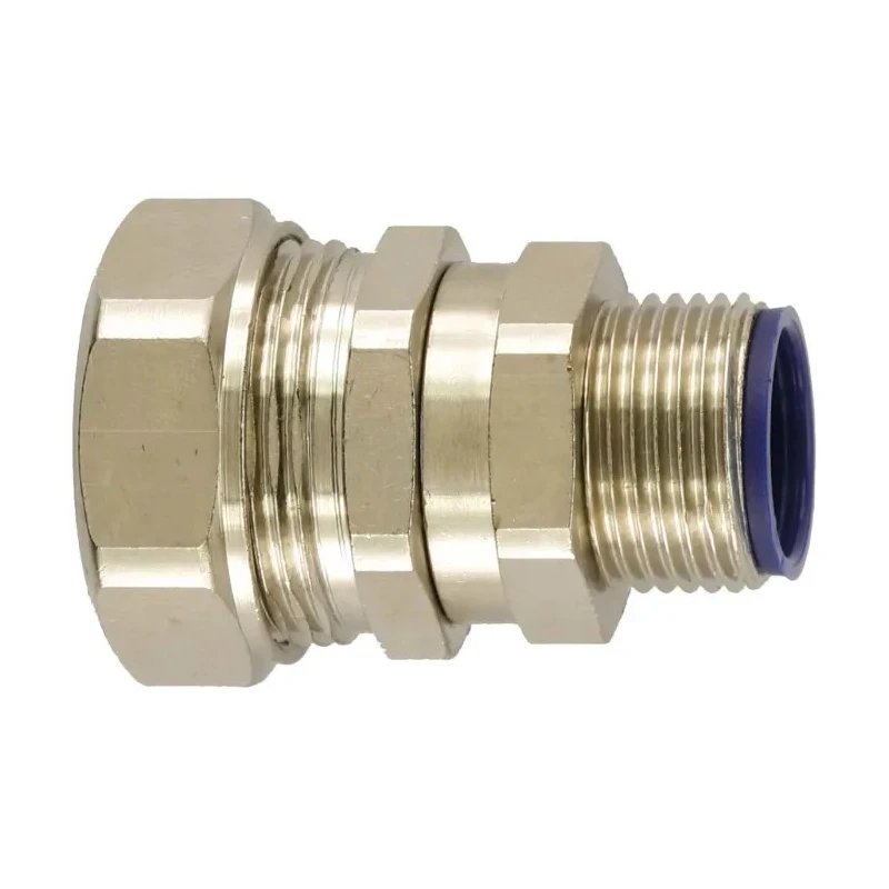 Flexicon C-S Type Nickel Plated Brass Conduit Fitting 40 mm Nominal Size M40 IP67 IP68 IP69K IP66 LTP40-M40-S
