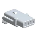 Molex 4 Way Nylon Wire Connector Housing, Natural Colour, 21mm Length 36877-0004