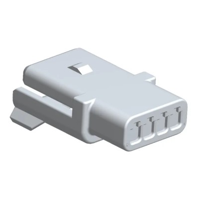 Molex 4 Way Nylon Wire Connector Housing, Natural Colour, 21mm Length 36877-0004