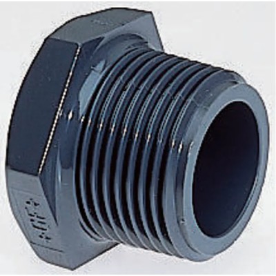Georg Fischer Plastic Pipe Fitting Straight Threaded R Plug 3/4 in 3/4 in 721961907