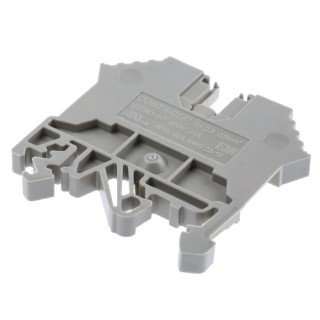RS PRO 1296.2 Series Grey Feed Through Terminal Block 1-Level Screw Termination 800V 24A 22-12 AWG 872-5603