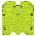 RS PRO 17163.2 Series Protective Earth Terminal Block Green, Yellow, 70mm² Cable CSA, 2-Level Screw Termination 872-4713