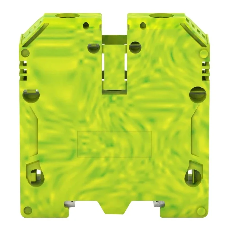 RS PRO 17163.2 Series Protective Earth Terminal Block Green, Yellow, 70mm² Cable CSA, 2-Level Screw Termination 872-4713