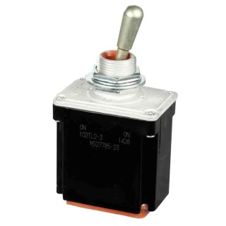 Honeywell Technologies Toggle Switch Bushing Mount DPDT On-On 20A 28V DC 125V AC 102TL2-3