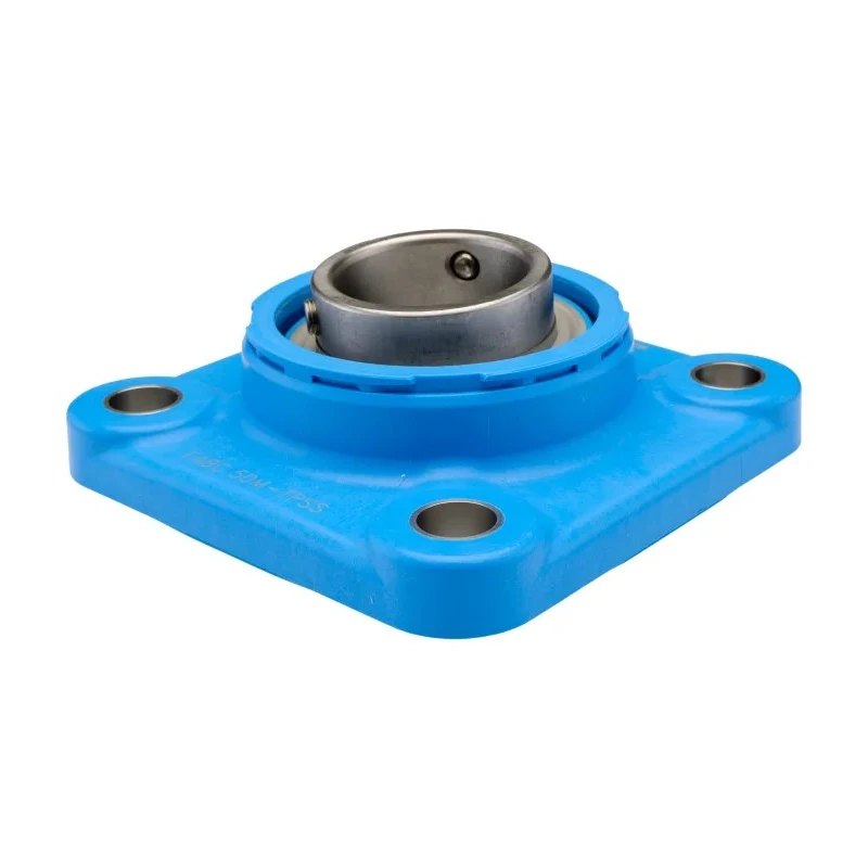 SKF Flanged Bearing Unit 50 mm Inside Diameter Stainless Steel Composite Housing Set Screw Locking F4BC 50M-TPSS