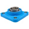 SKF Flanged Bearing Unit 50 mm Inside Diameter Stainless Steel Composite Housing Set Screw Locking F4BC 50M-TPSS