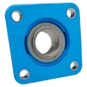 SKF Flanged Bearing Unit 50 mm Inside Diameter Stainless Steel Composite Housing Set Screw Locking F4BC 50M-TPSS