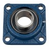SKF 4 Hole Cylindrical Flange Bearing Unit, Cast Iron, Eccentric Locking Collar, 35 mm ID, 15.3 kN Static Load FY 35 FM