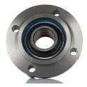 SKF Flange Bearing Unit, 4 Hole Cylindrical Bore, 40 mm ID, Steel Cast Iron Housing, Set Screw Locking, 4800 rpm FYC 40 TF