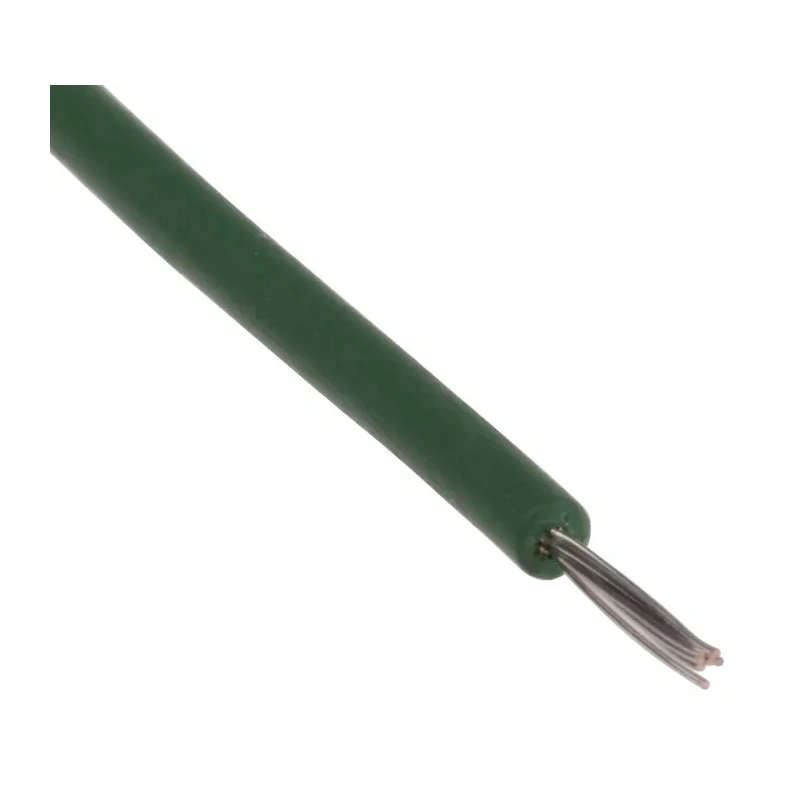 RS PRO UL3239 Series Green 0.2 mm² 24 AWG Stranded Tinned Copper Hook Up Wire, 100 m, Polyethylene Jacket UL3239