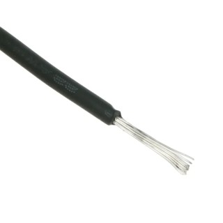 RS PRO Black 0.33 mm² Hook Up Wire, 22 AWG, 17 x 0.16 mm Strands, Polyethylene Jacket, 100 m UL3239