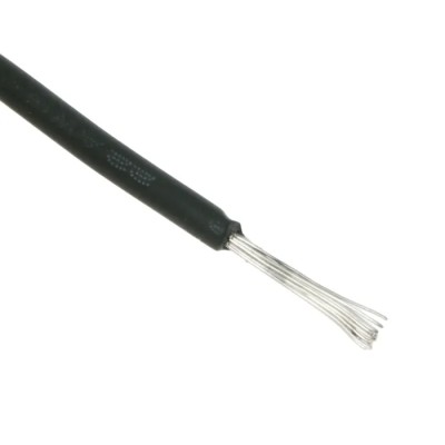 RS PRO Black 0.33 mm² Hook Up Wire, 22 AWG, 17 x 0.16 mm Strands, Polyethylene Jacket, 100 m UL3239