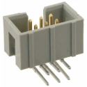 HARTING SEK 18 Series Right Angle Shrouded Through Hole PCB Header, 6 Contacts, 2.54 mm Pitch, 2 Row, Gold Plated 09185067323