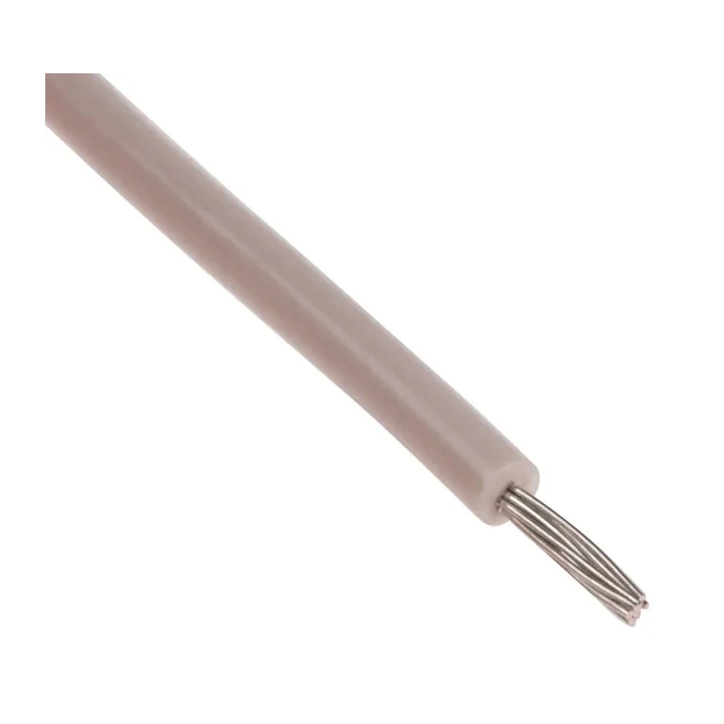 Alpha Wire 1430 Series White 0.2 mm² Hook Up Wire, 24 AWG, 11 x 0.16 mm Core Strands, 100 m Length, Polyvinyl 873-9945