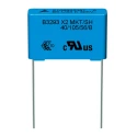 TDK B3293 Series Metallised Polyester Film Capacitor 330 nF 305V AC 305 V DC Through Hole 2 Pin B32932A3334K000