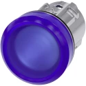Siemens Blue Pilot Light Head Panel Mount Round 22 mm Cutout IP69K SIRIUS ACT 3SU10 Series 3SU1051-6AA50-0AA0