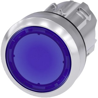 Siemens SIRIUS ACT Series Blue Momentary Push Button Switch, 22 mm Cutout, IP66, IP67, IP69K 3SU1051-0AB50-0AA0