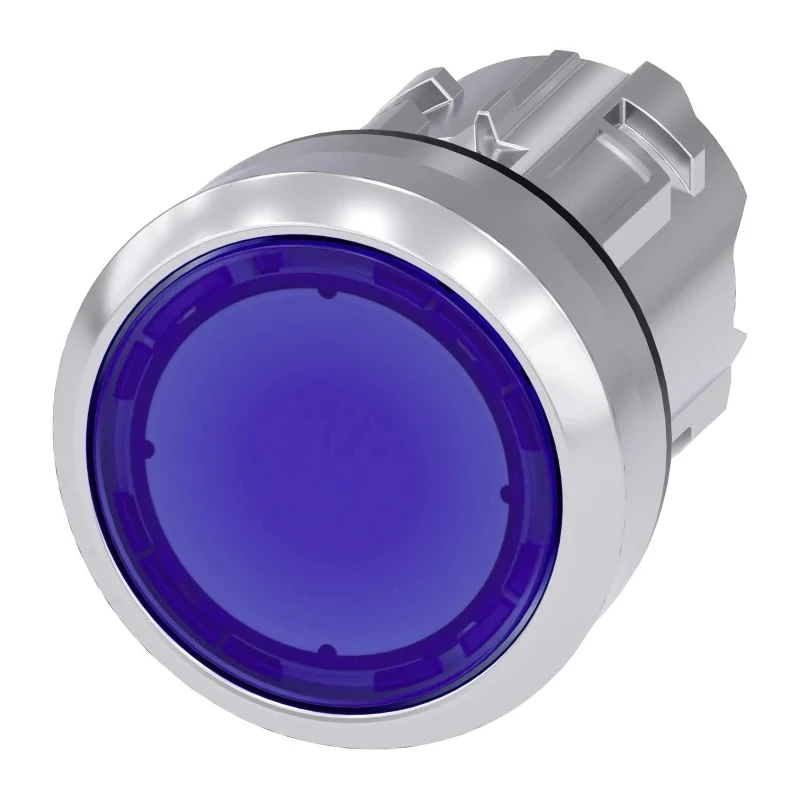 Siemens SIRIUS ACT Series Blue Momentary Push Button Switch, 22 mm Cutout, IP66, IP67, IP69K 3SU1051-0AB50-0AA0