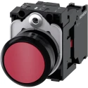 Siemens SIRIUS ACT 3SU11 Series Push Button Switch Panel Mount 22 mm Cutout Red SPST IP66 IP67 IP69K 3SU1100-0AB20-1CA0