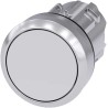 Siemens SIRIUS ACT Series White Momentary Push Button Switch, 22 mm Cutout, Metal Actuator 3SU1050-0AB60-0AA0
