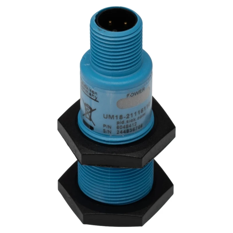 SICK Threaded Barrel Ultrasonic Proximity Sensor M18 x 1 250mm Detection 200mA PNP Output 30V UM18-211161101